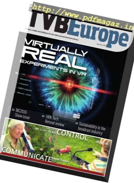 TVBEurope – September 2016 Cover