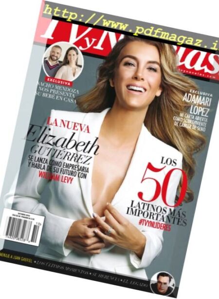 TVyNovelas USA – Octubre 2016 Cover