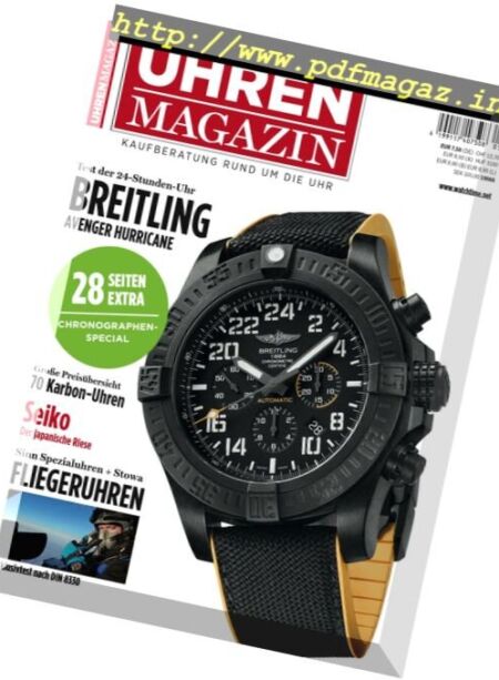 Uhren Magazin – September-Oktober 2016 Cover