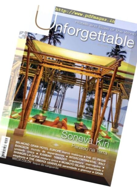 Unforgettable Magazine – Outono 2016 Cover
