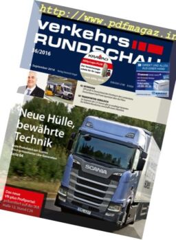 Verkehrs Rundschau – Nr.36, 2016