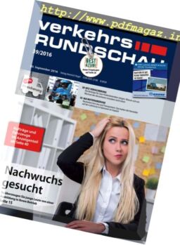 Verkehrs Rundschau – Nr.39, 2016