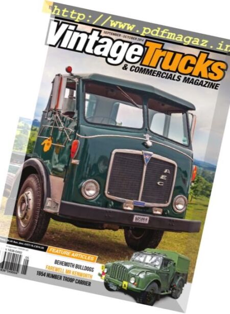 Vintage Trucks & Commercials – September-October 2016 Cover