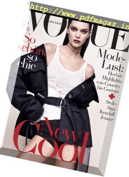 Vogue Germany – Oktober 2016 Cover