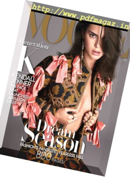Vogue USA – September 2016 Cover