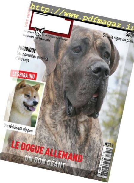Vos Chiens – Septembre-Octobre 2016 Cover