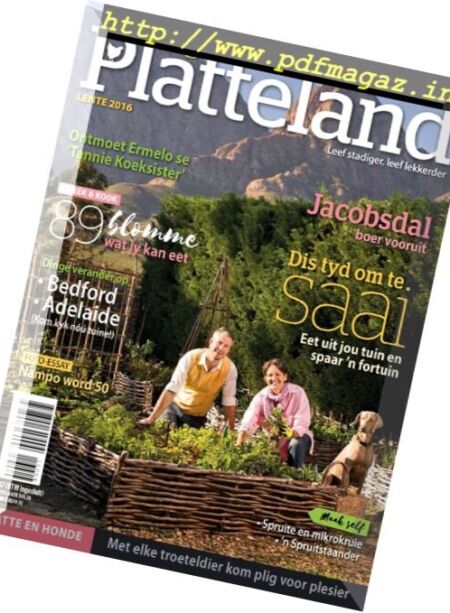 Weg! Platteland – Spring 2016 Cover