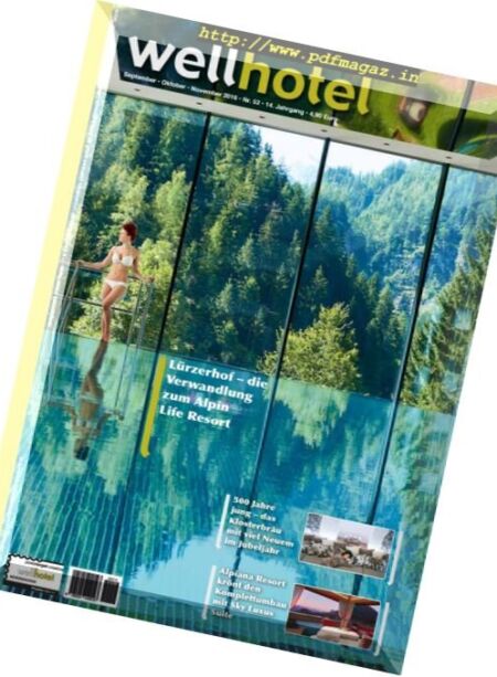 WellHotel Magazin – September-November 2016 Cover
