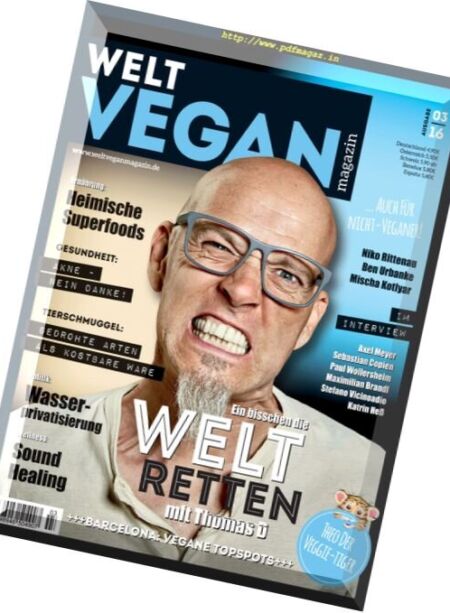 Welt Vegan Magazin – Nr.3, 2016 Cover