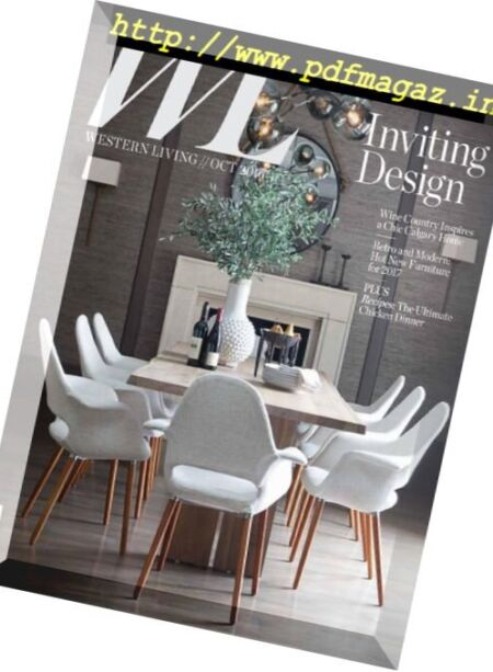 Western Living – October 2016 Cover