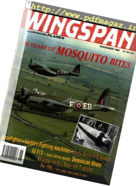 Wingspan – N 70, November 1990 Cover