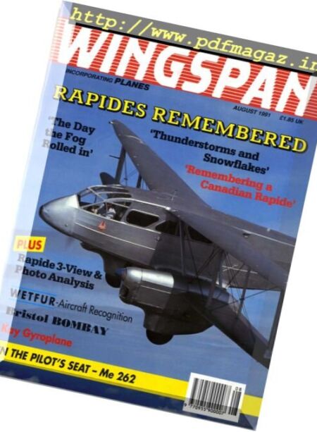 Wingspan – N 78, August 1991 Cover
