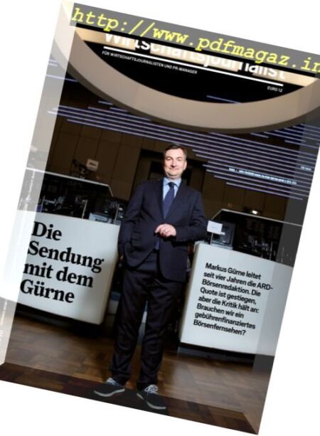 Wirtschaftsjournalist – Nr.4, 2016 Cover