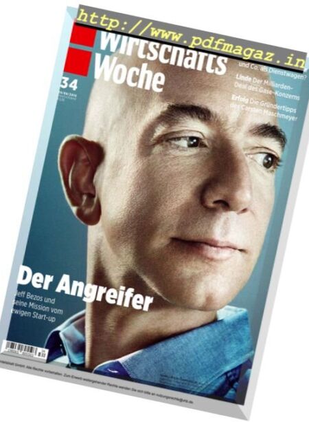 WirtschaftsWoche – 19 August 2016 Cover