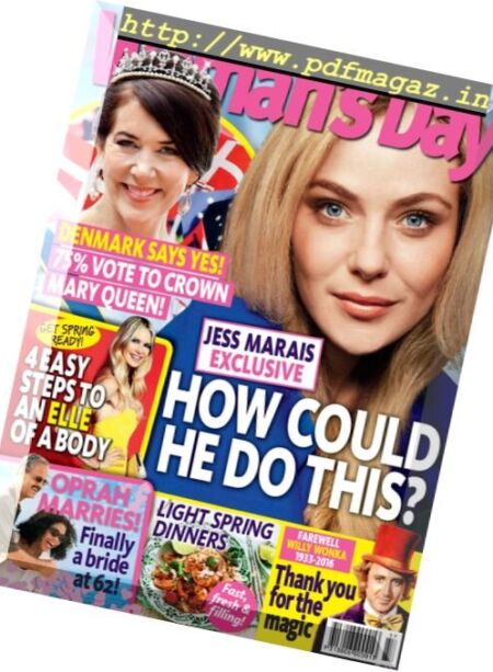 Woman’s Day – 12 September 2016 Cover