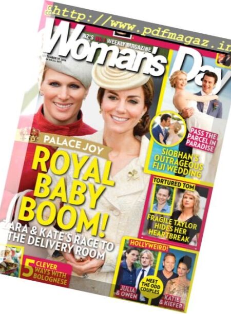 Woman’s Day Magazine NZ – 19 September 2016 Cover