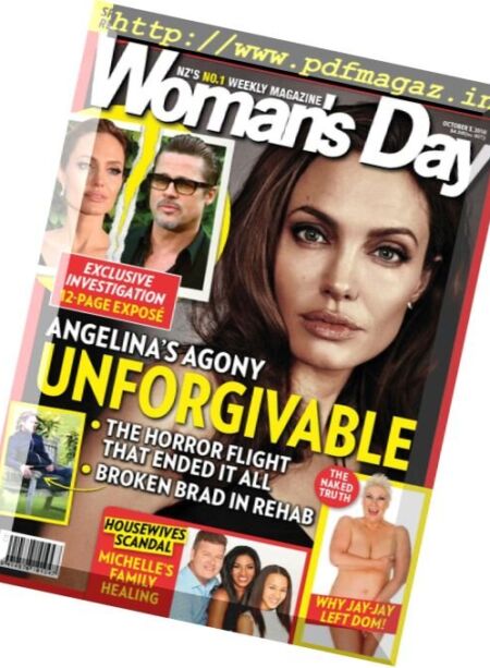 Woman’s Day New Zealand – 3 October 2016 Cover