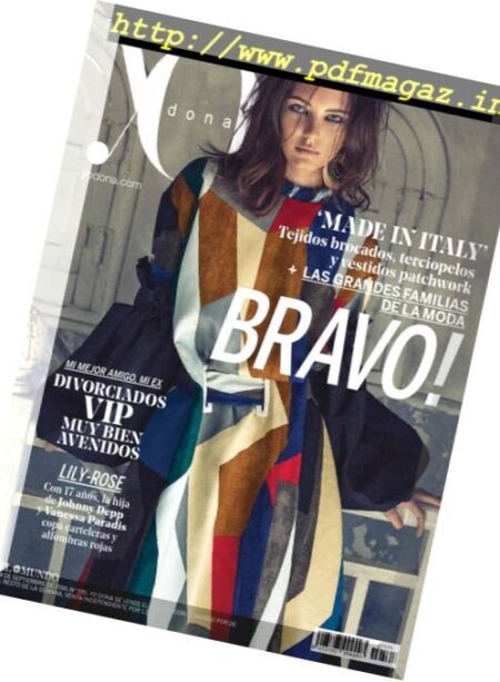 Yo Dona – 24 Septiembre 2016 Cover