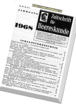 Zeitschrift fur Uniformkunde – N 215-220, 1968