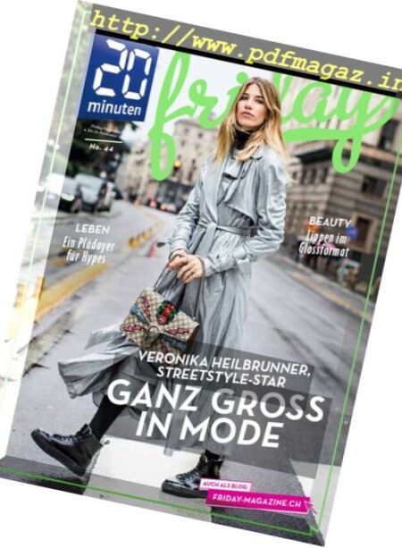 20 Minuten Friday – 4-10 November 2016 Cover