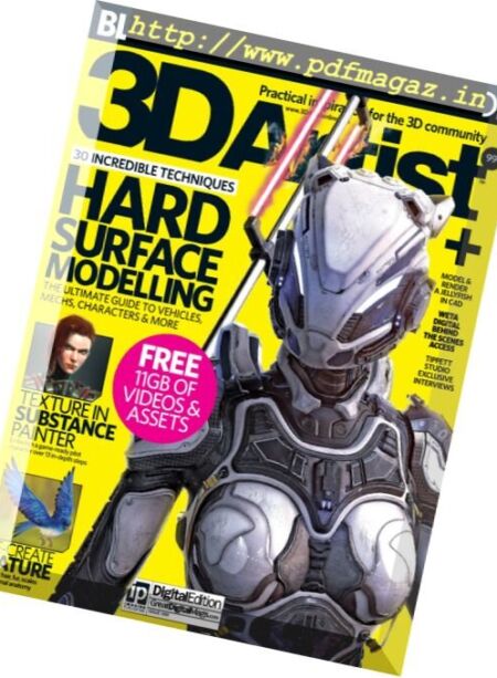3D Artist – Issue 99, 2016 Cover