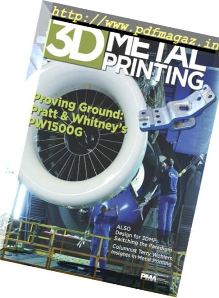 3D Metal Printing Magazine – Spring 2016 Cover