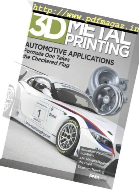 3D Metal Printing Magazine – Summer 2016 Cover