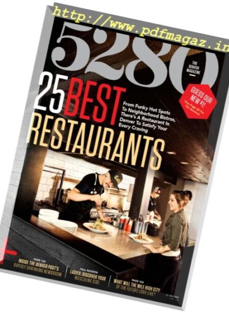 5280 Magazine – October 2016 Cover