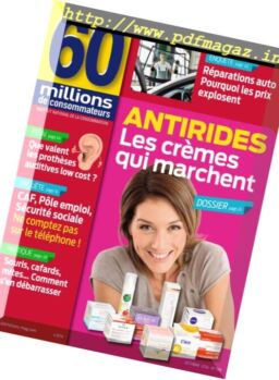 60 millions de consommateurs – Octobre 2016