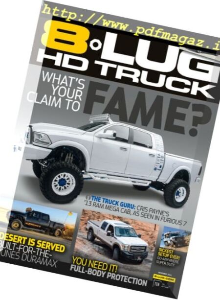 8 Lug HD Truck – November 2016 Cover