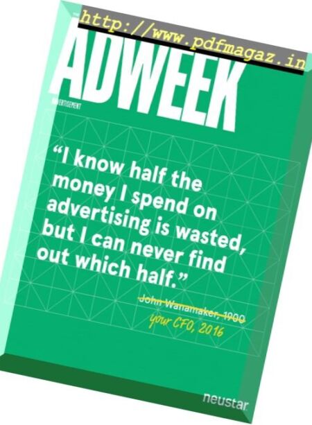 Adweek – 17 October 2016 Cover