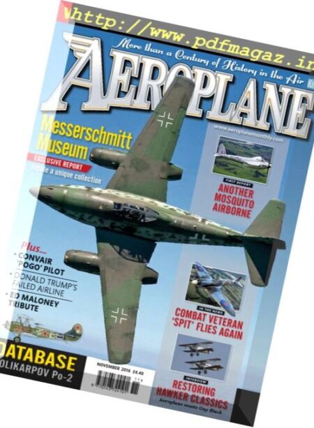Aeroplane – November 2016 Cover