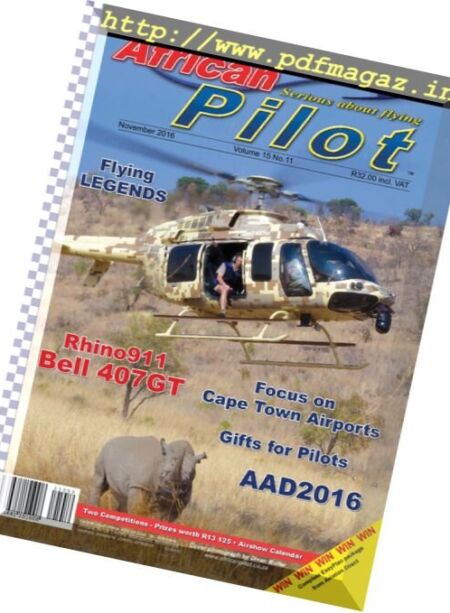 African Pilot – November 2016 Cover