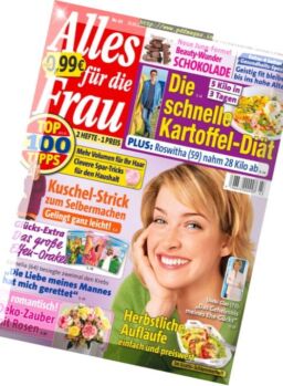 Alles fur die Frau – 21 Oktober 2016