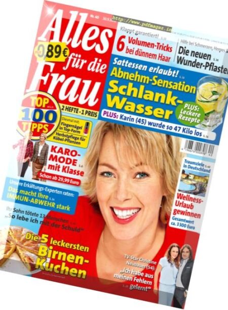 Alles fur die Frau – 30 September 2016 Cover