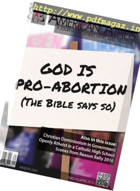 American Atheist – Third Quarter 2016 Cover