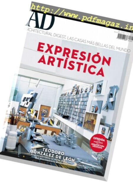 Architectural Digest Mexico – Noviembre 2016 Cover