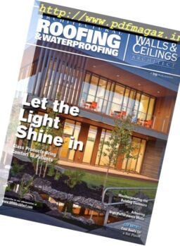 Architectural Roofing & Waterproofing-Walls & Ceilings Architect – Summer 2016