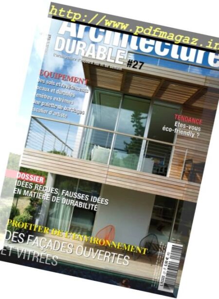 Architecture Durable – Novembre-Decembre 2016 Cover