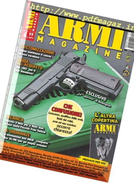Armi Magazine – Gennaio 2015 Cover