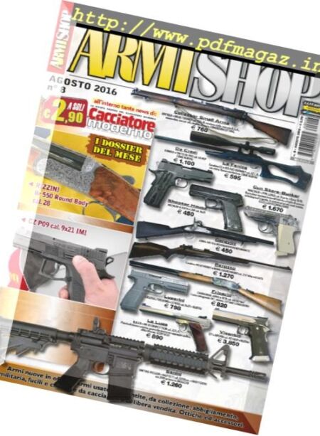 Armi Shop – Agosto 2016 Cover