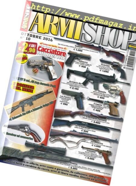 Armi Shop – Ottobre 2016 Cover