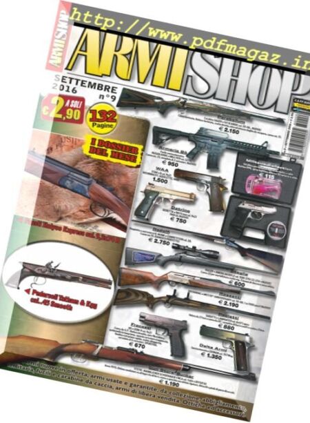 Armi Shop – Settembre 2016 Cover