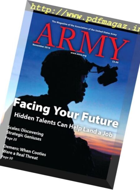 Army – November 2016 Cover