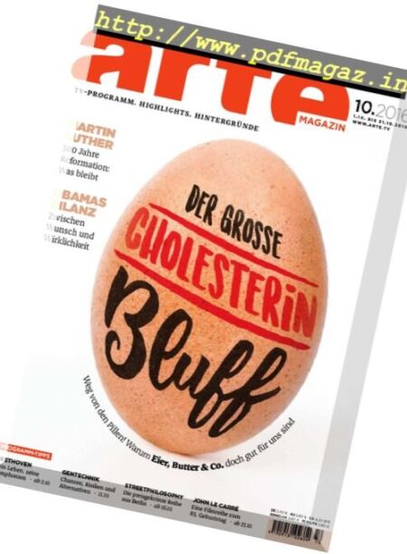 ARTE Germany – Oktober 2016 Cover