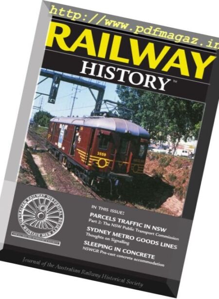 Australian Railway History – October 2016 Cover