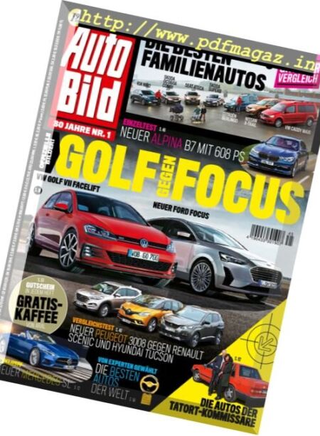 Auto Bild Germany – 11 November 2016 Cover
