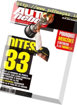 Auto Hebdo – 12 Octobre 2016