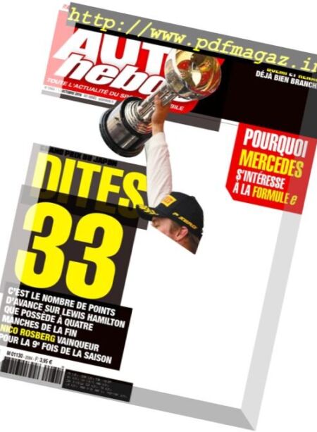 Auto Hebdo – 12 Octobre 2016 Cover