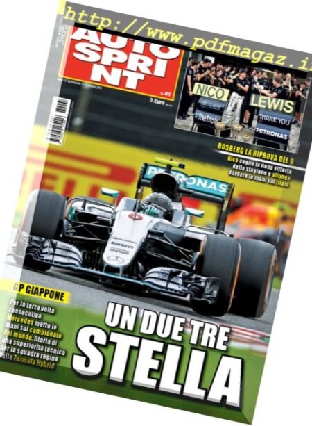 Auto Sprint – 11 Ottobre 2016 Cover